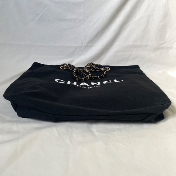 NewChanel Canvas Tote Gold Chain Strap VIP - Picture 10 of 13